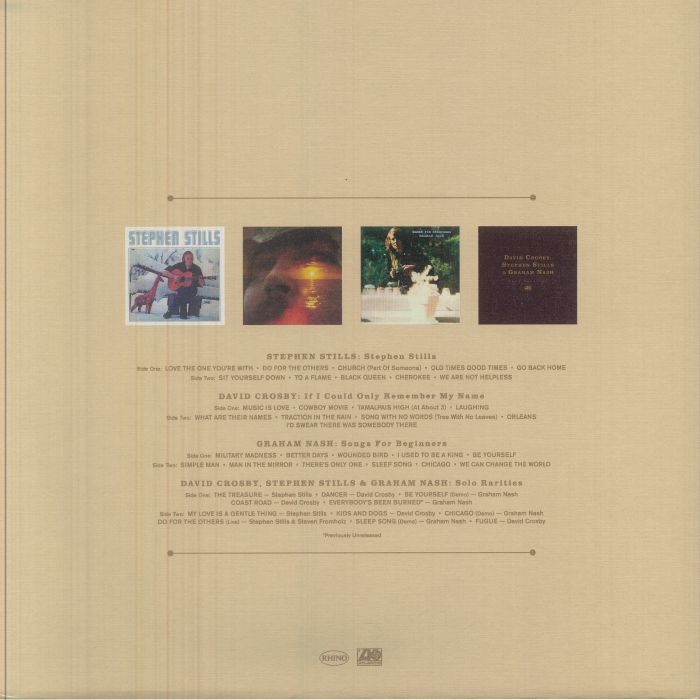 4discs LP David Crosby, Stephen Stills,  The Solo Albums 8122780573 RHINO 未開封 /01040 David CROSBY/ STEPHEN STILLS/GRAHAM NASH - The Solo Albums (Record