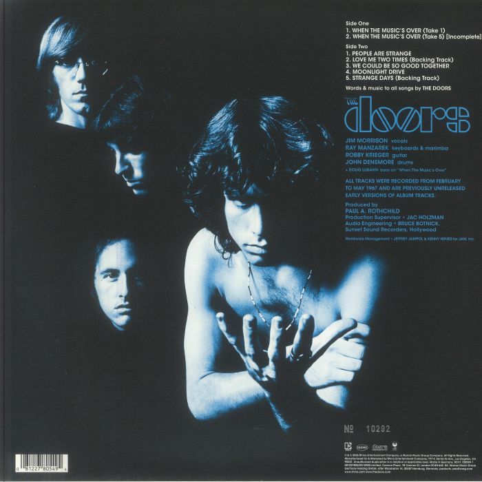 The DOORS - Strange Days 1967: A Work In Progress Part 2 (Record