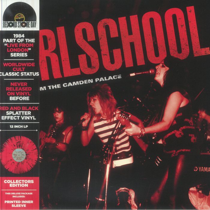 Girlschool – Live From The Camden Palace (Record Store Day RSD 2026) vinyl cover