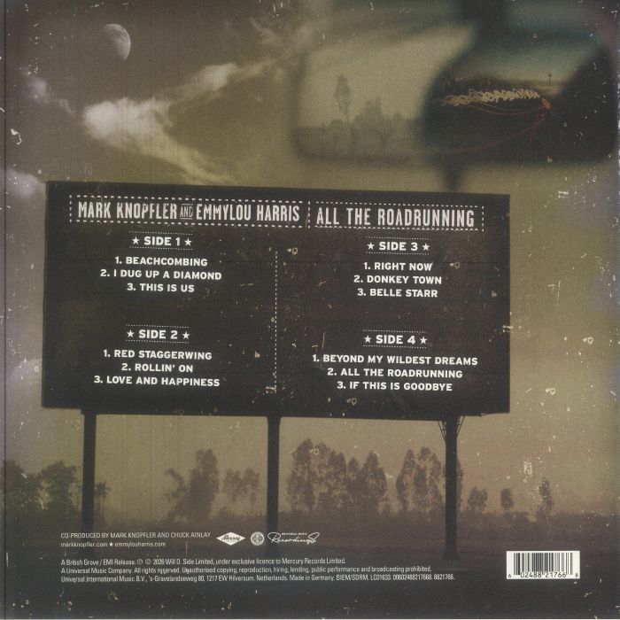 Mark KNOPFLER/EMMYLOU HARRIS - All The Roadrunning (20th Anniversary Edition) (Record Store Day RSD 2026)