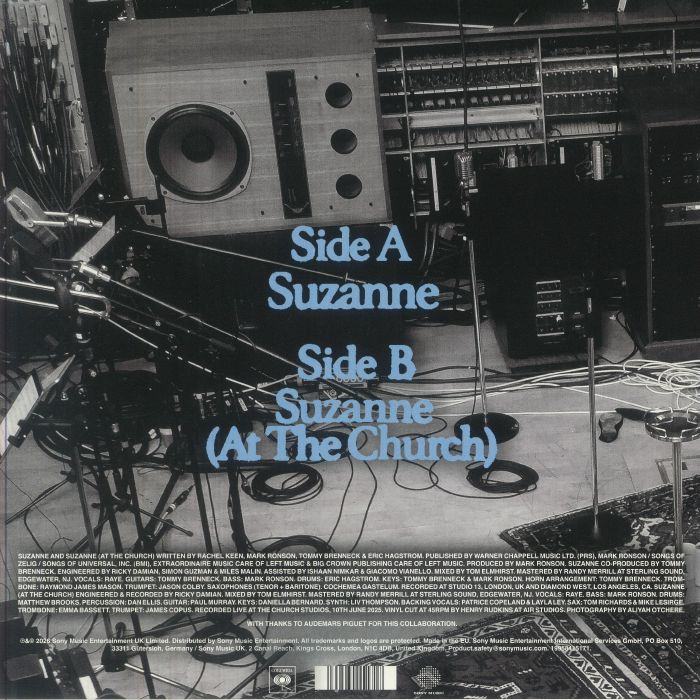 新品★ MARK RONSON & RAYE SUZANNE★RSD2026 Mark RONSON/RAYE - Suzanne (Record Store Day RSD 2026) Vinyl at