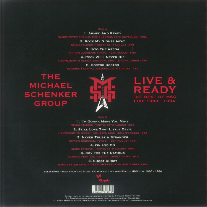 The MICHAEL SCHENKER GROUP - Live & Ready: The Best of MSG Live