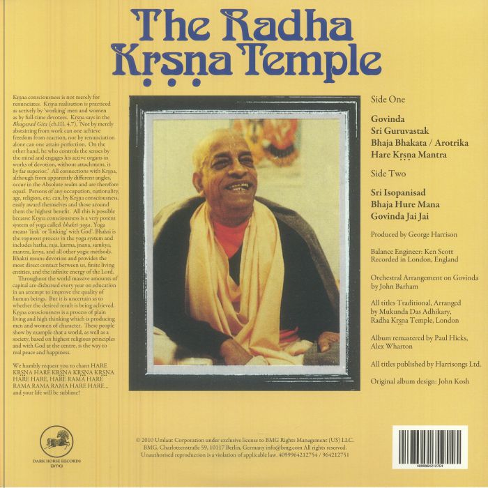 The RADHA KRSNA TEMPLE - The Radha Krsna Temple (Record Store Day