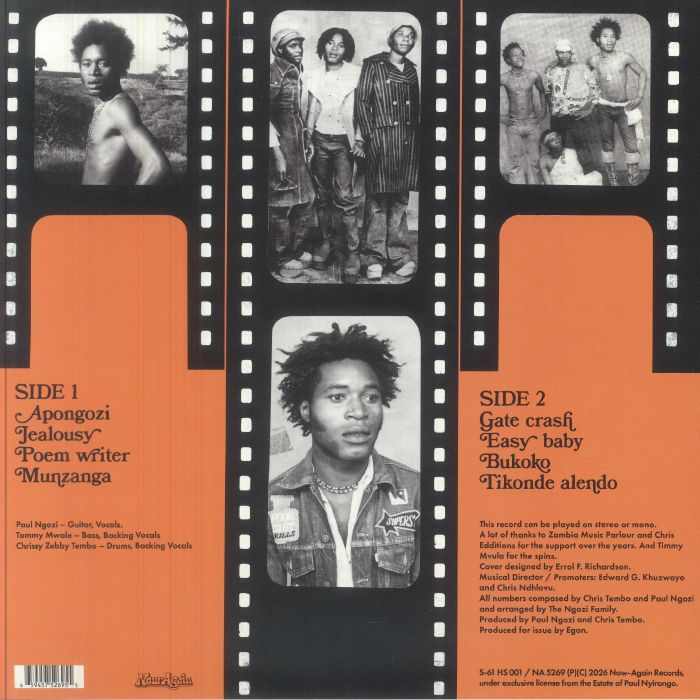 米LP Ngozi Family, Chrissy Zebby Te Heavy Connection NA5268 Now-Again Records /00260 The Ngozi Family Featuring Chris Zebby Tembo – Heavy Connection