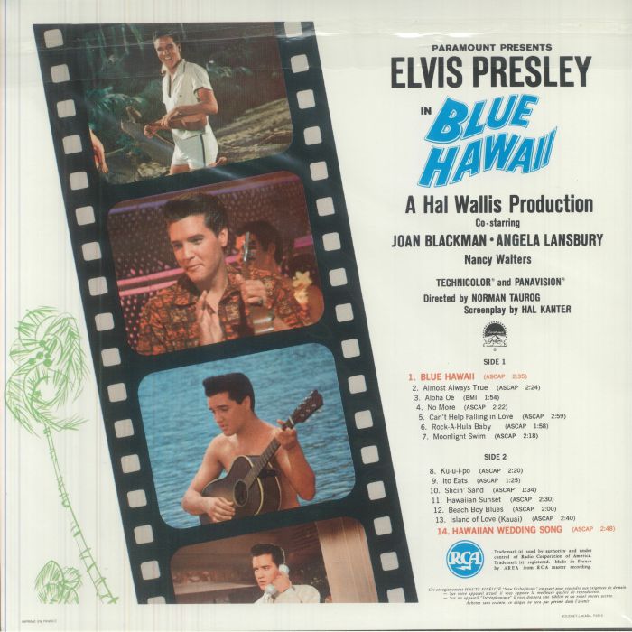 英LP Elvis Presley Blue Hawaii UK盤エラーレコード Elvis Presley: Blue Hawaii – Proper Music