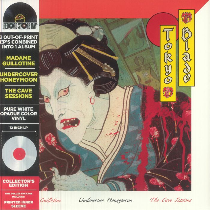 Tokyo Blade – Madame Guillotine / Undercover Of The Honeymoon / The Cave Sessions (Record Store Day RSD 2026) vinyl cover