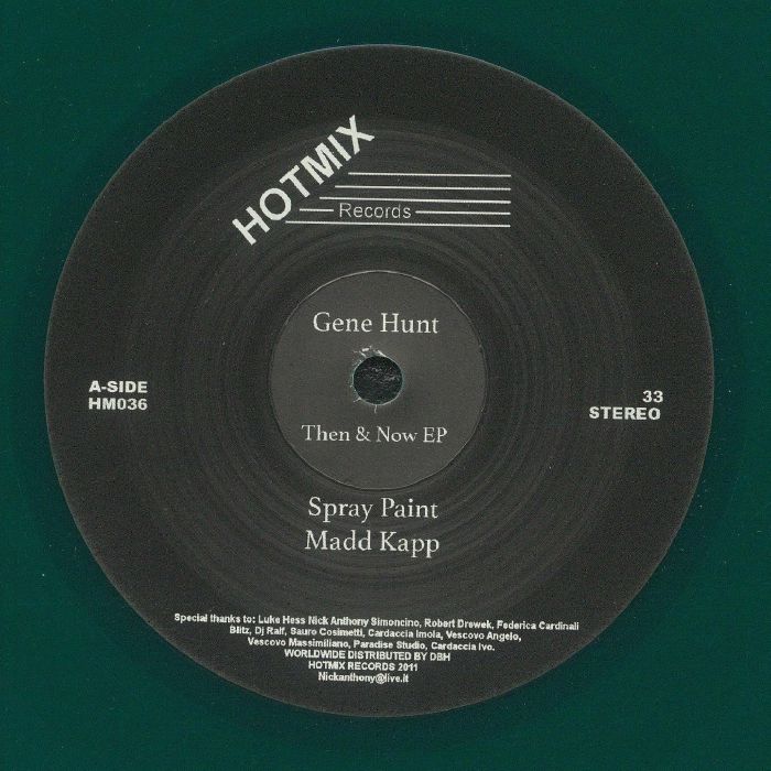 Gene Hunt – Then & Now EP vinyl cover