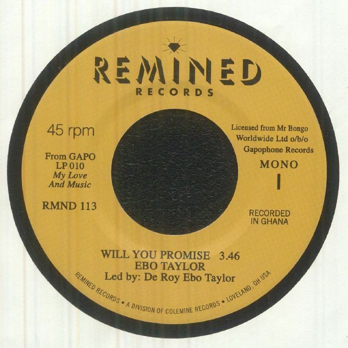 Ebo Taylor – Will You Promise (mono) vinyl cover