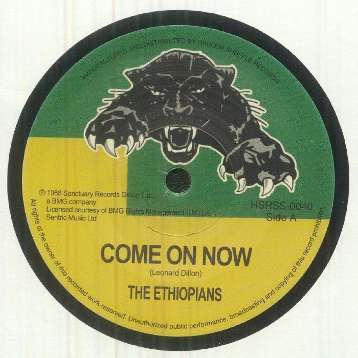 The Ethiopians – Come On Now vinyl cover
