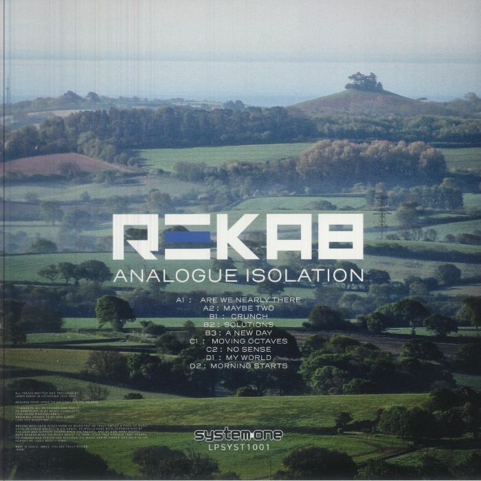 REKAB - Analogue Isolation Vinyl at Juno Records.
