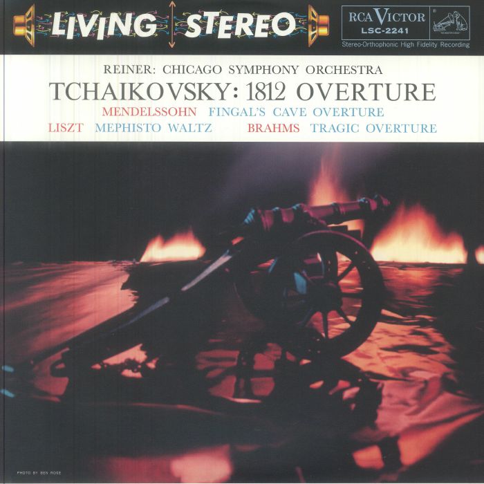 Fritz Reiner | Chicago Symphony Orchestra – 1812 Overture / Fingal's Cave Overture / Mephisto Waltz / Tragic Overture vinyl cover