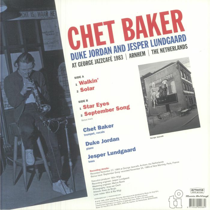 Chet BAKER/DUKE JORDAN/JESPER LUNDGAARD - At George Jazzcafe 1983