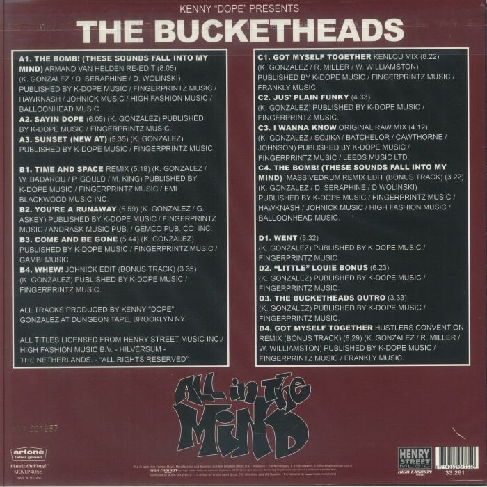 The BUCKETHEADS - All In The Mind (Expanded Edition) (Record Store