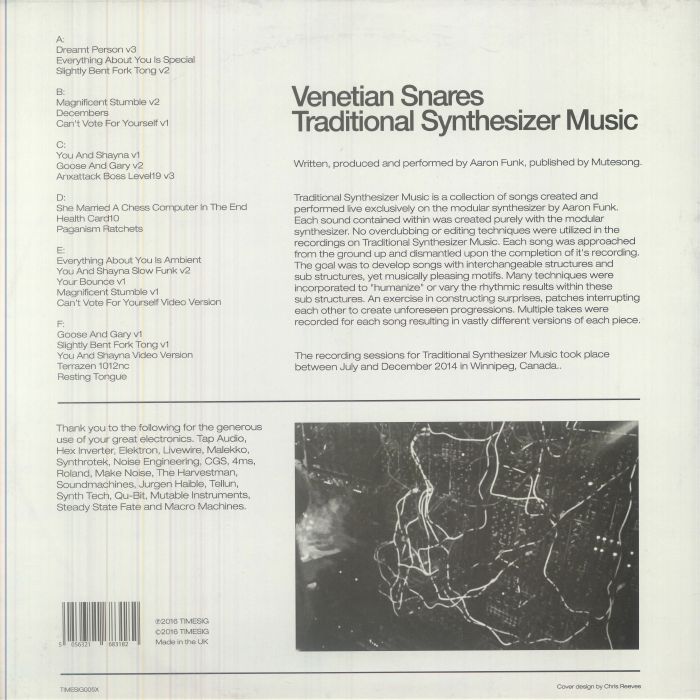 VENETIAN SNARES - Traditional Synthesizer Music (10th Anniversary