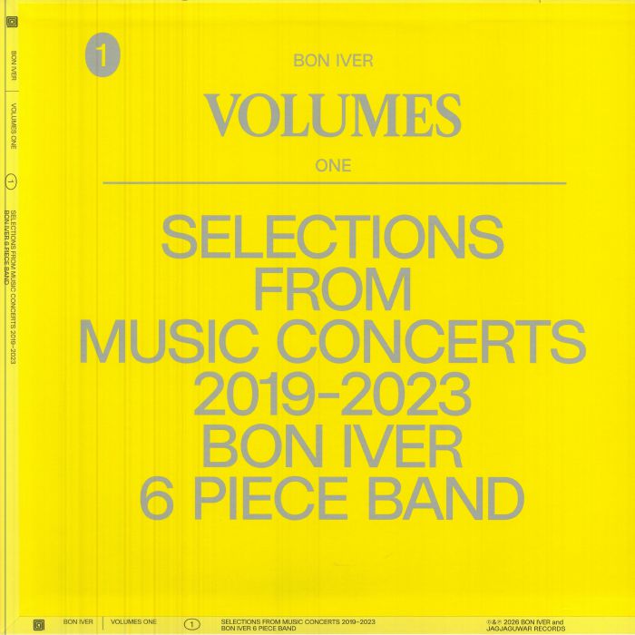 Bon Iver – Volumes One: Selections From Music Concerts 2019-2023 Bon Iver 6 Piece Band vinyl cover