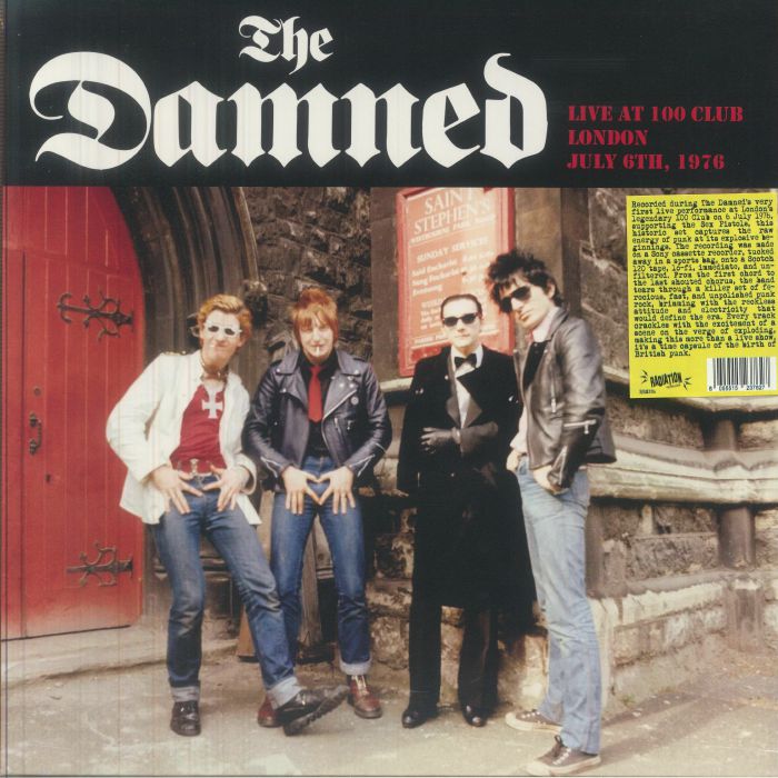 The Damned – Live At The 100 Club London July 6th 1976 vinyl cover