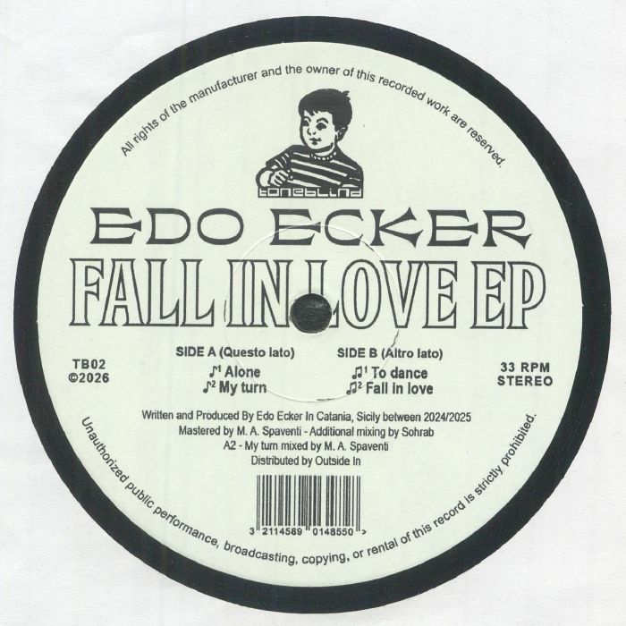 Edo Ecker – Fall In Love EP vinyl cover
