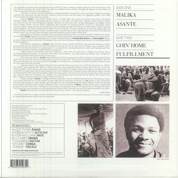 McCoy TYNER - Asante (Blue Note Tone Poet Series) Vinyl at Juno