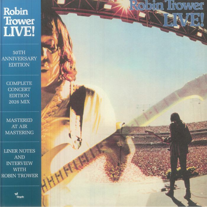 Robin Trower – Robin Trower Live! (50th Anniversary Edition) vinyl cover