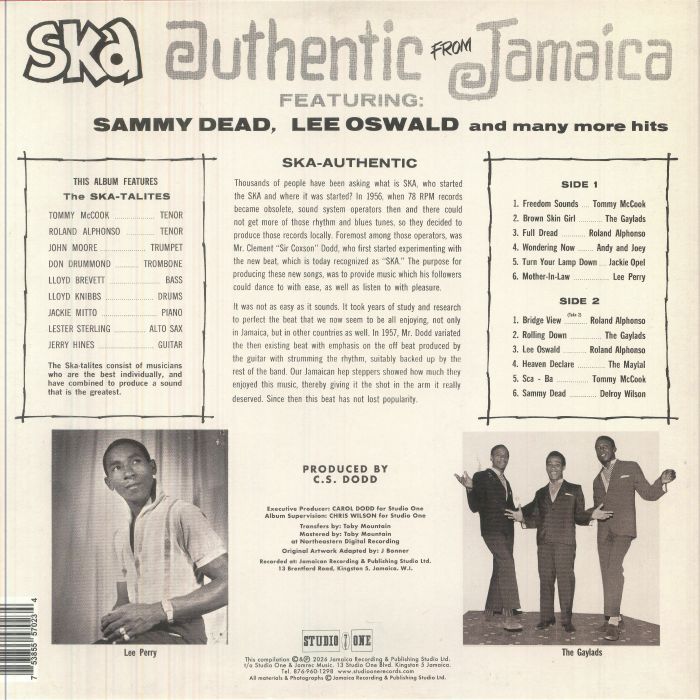 The SKATALITES - Ska Authentic Vol 1 (reissue) Vinyl at Juno Records.