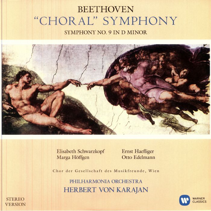 Ludwig Van Beethoven | Herbert Von Karajan – Symphony No 9 In D Minor vinyl cover