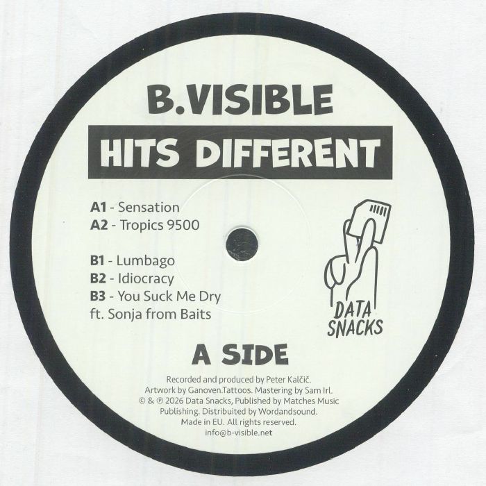 B Visible – Hits Different vinyl cover