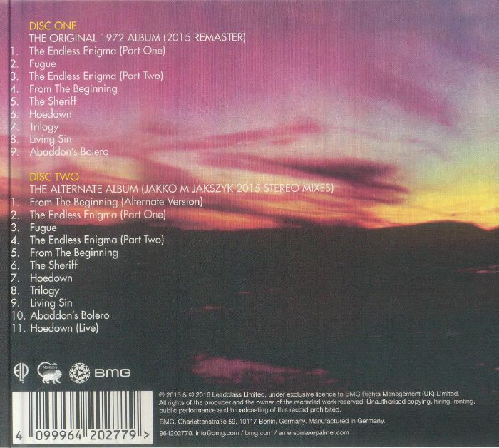 EMERSON LAKE & PALMER - Trilogy (remastered) CD at Juno Records