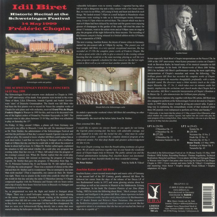 Frederic CHOPIN/IDIL BIRET - Historical Recital At The