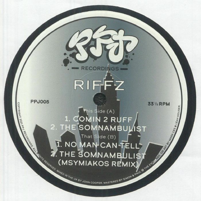 Riffz – Comin 2 Ruff vinyl cover