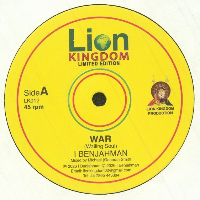 I Benjahman – War vinyl cover