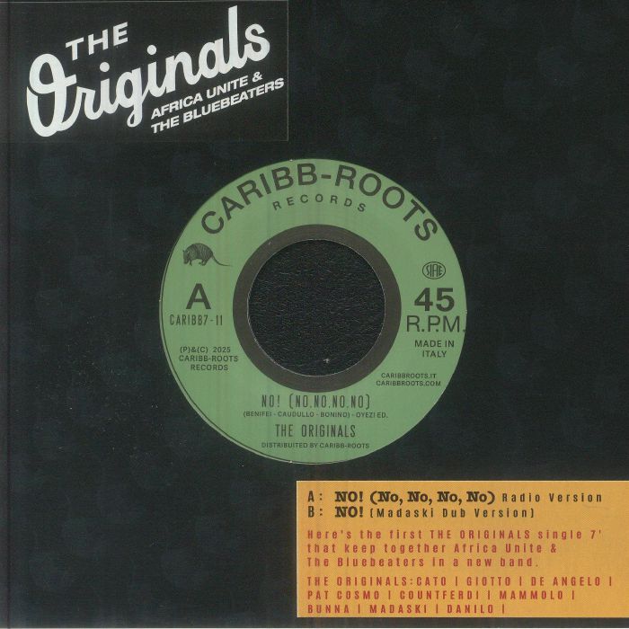 The | Africa Unite Originals | The Bluebeaters – No! (No No No No) vinyl cover