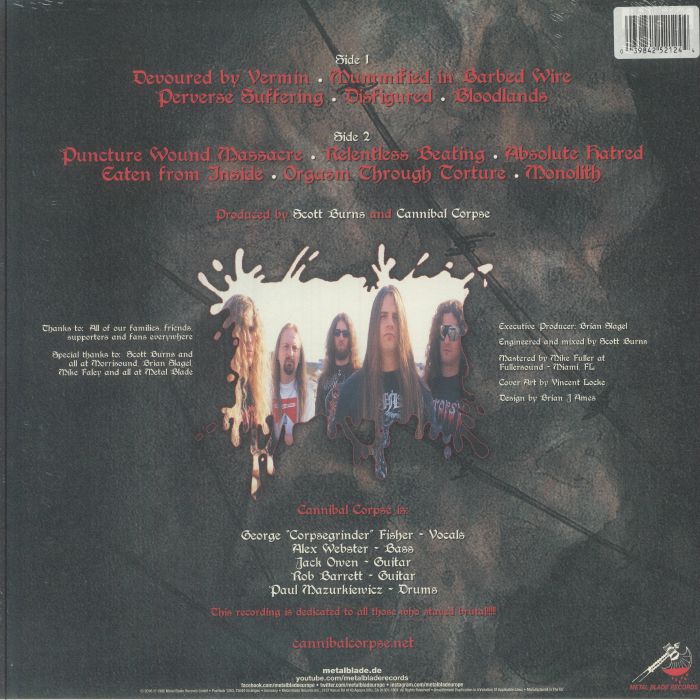 CANNIBAL CORPSE - Vile (30th Anniversary Edition) Vinyl at Juno 
