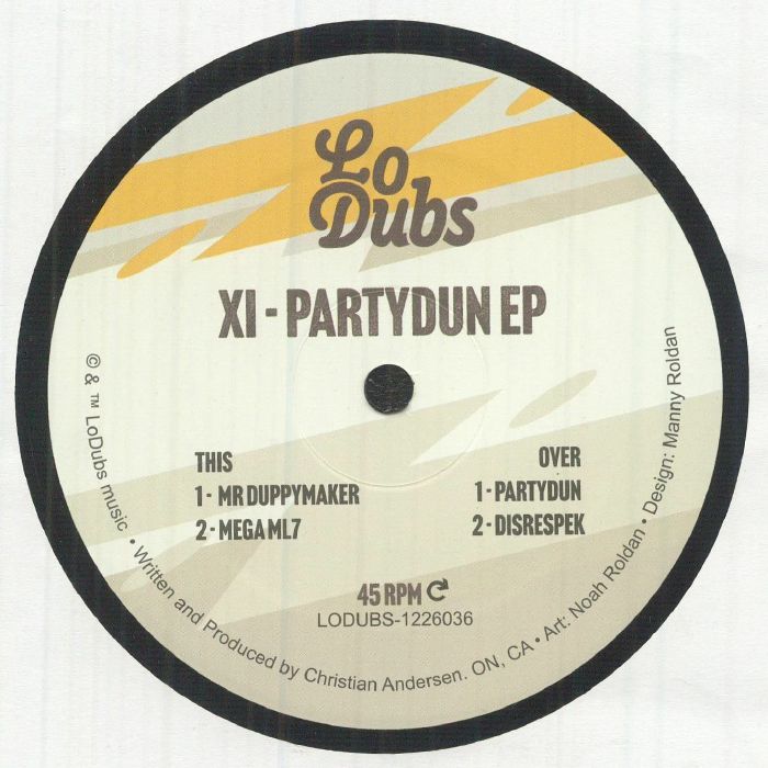 Xi – Partydun EP vinyl cover