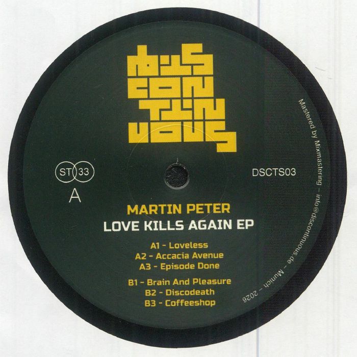 Martin Peter – Love Kills Again EP vinyl cover