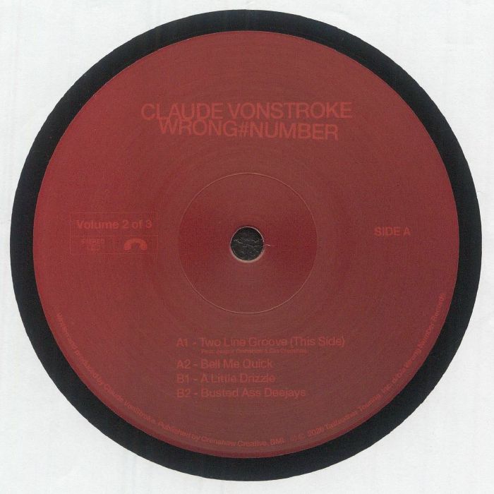 Claude Vonstroke – Wrong Number Volume 2 vinyl cover