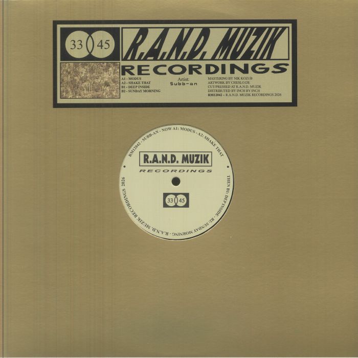 Subb An – RM 12042 vinyl cover