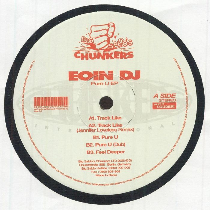 Eoin Dj – Pure U EP vinyl cover