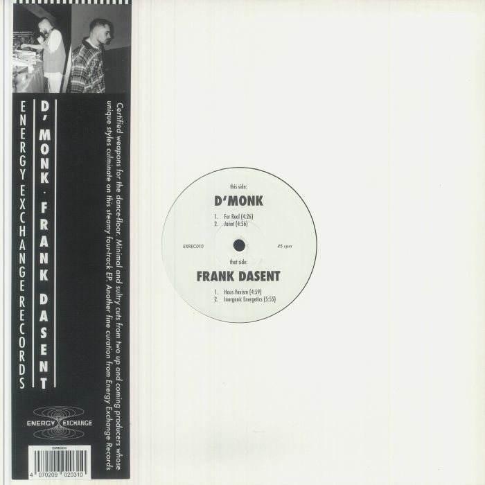 D'monk | Frank Dasent – D'monk X Frank Dasent vinyl cover