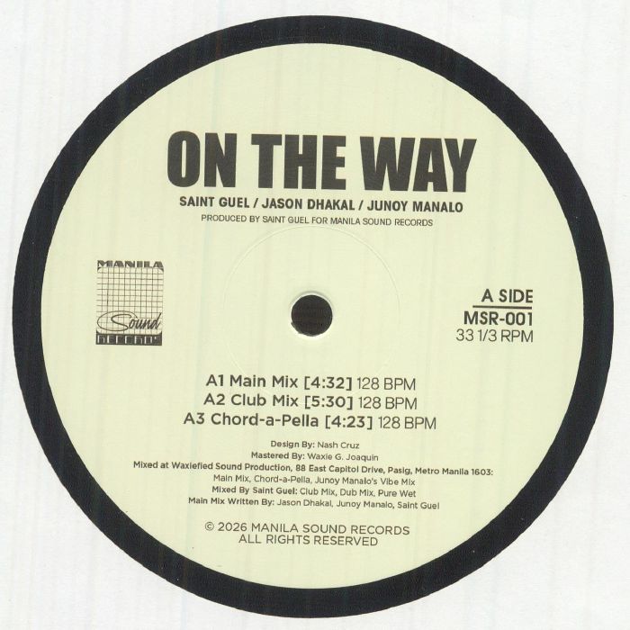 Saint Guel | Jason Dhakal | Junoy Manalo – On The Way vinyl cover