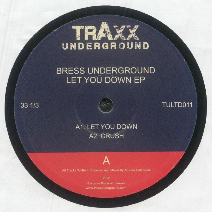Bress Underground – Let You Down EP vinyl cover