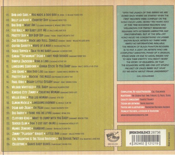 VARIOUS - Black Phantom Rockers #1: Rock & Roll Jungle CD at Juno Records.