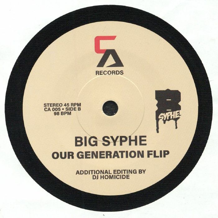 Syphe Rapper DJ HOMICIDE /BIG SYPHE - Generational Flips Vinyl at Juno Records.