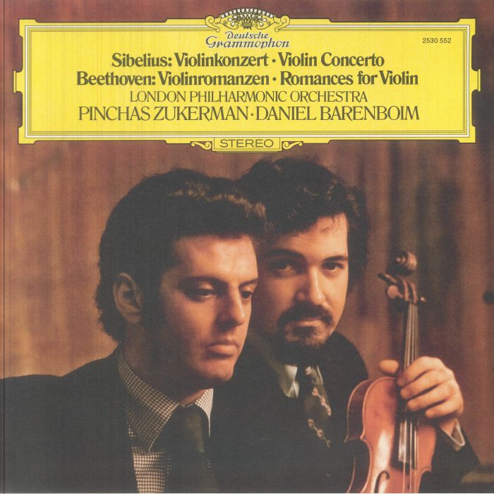 Jean Sibelius | Ludwig Van Beethoven | Pinchas Zukerman | Daniel Barenboim | London Philharmonic Orchestra – Sibelius: Violin Concerto In D Minor Op 47 / Beethoven: Violin Romance Nos 1 & 2 (The Original Source Series) vinyl cover