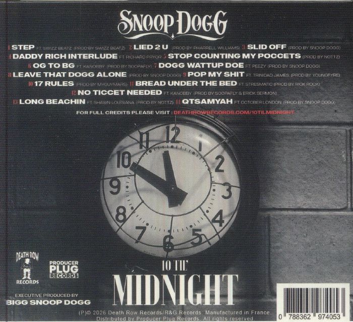 SNOOP DOGG - 10 Til' Midnight