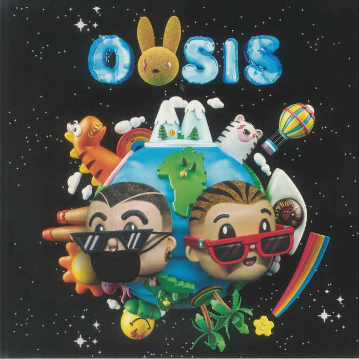 J Balvin | Bad Bunny – Oasis vinyl cover
