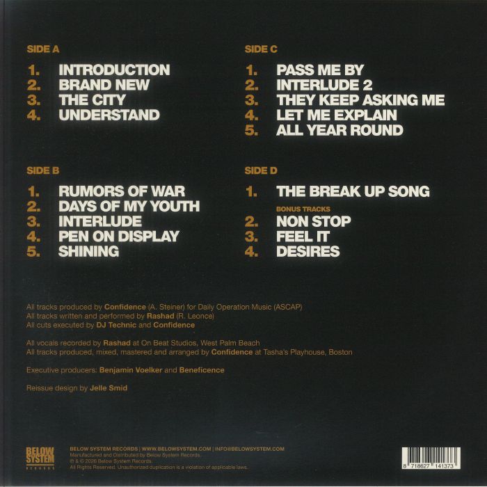 新品Rashad & Confidence reissue ドープ！ 新品Rashad &amp