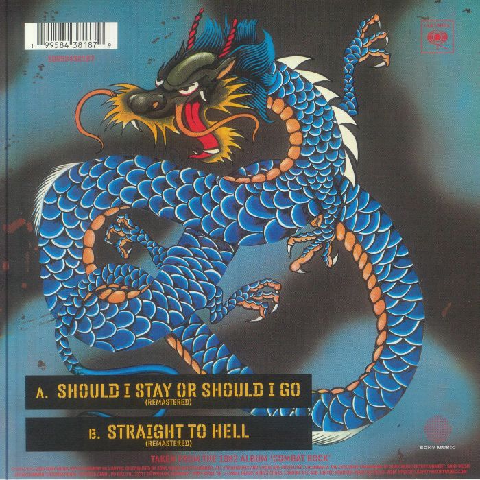 The CLASH - Should I Stay Or Should I Go (remastered) Vinyl at