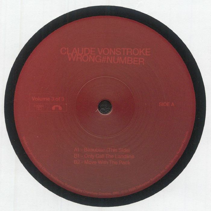 Claude Vonstroke – Wrong Number Volume 3 Of 3 vinyl cover