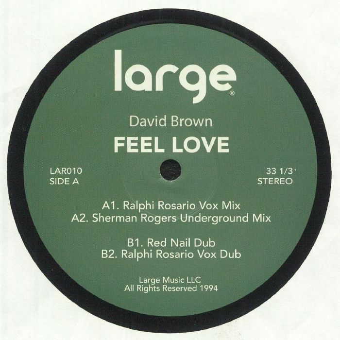 BROWN. David - Feel Love (B-STOCK) Vinyl at Juno Records.
