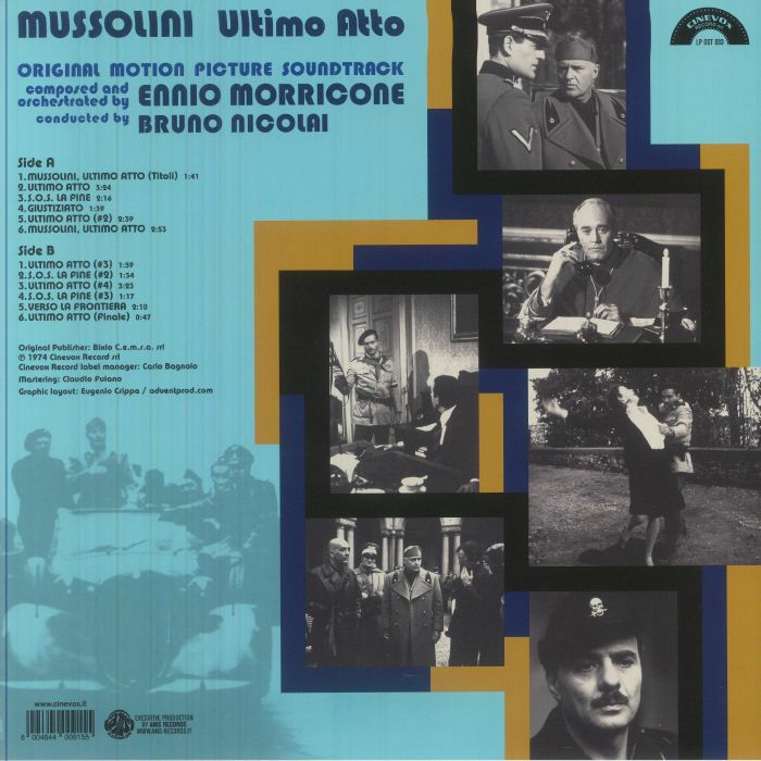 Ennio MORRICONE - Mussolini Ultimo Atto (Soundtrack) (B-STOCK